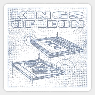 Kings of Leon Technical Drawing Sticker